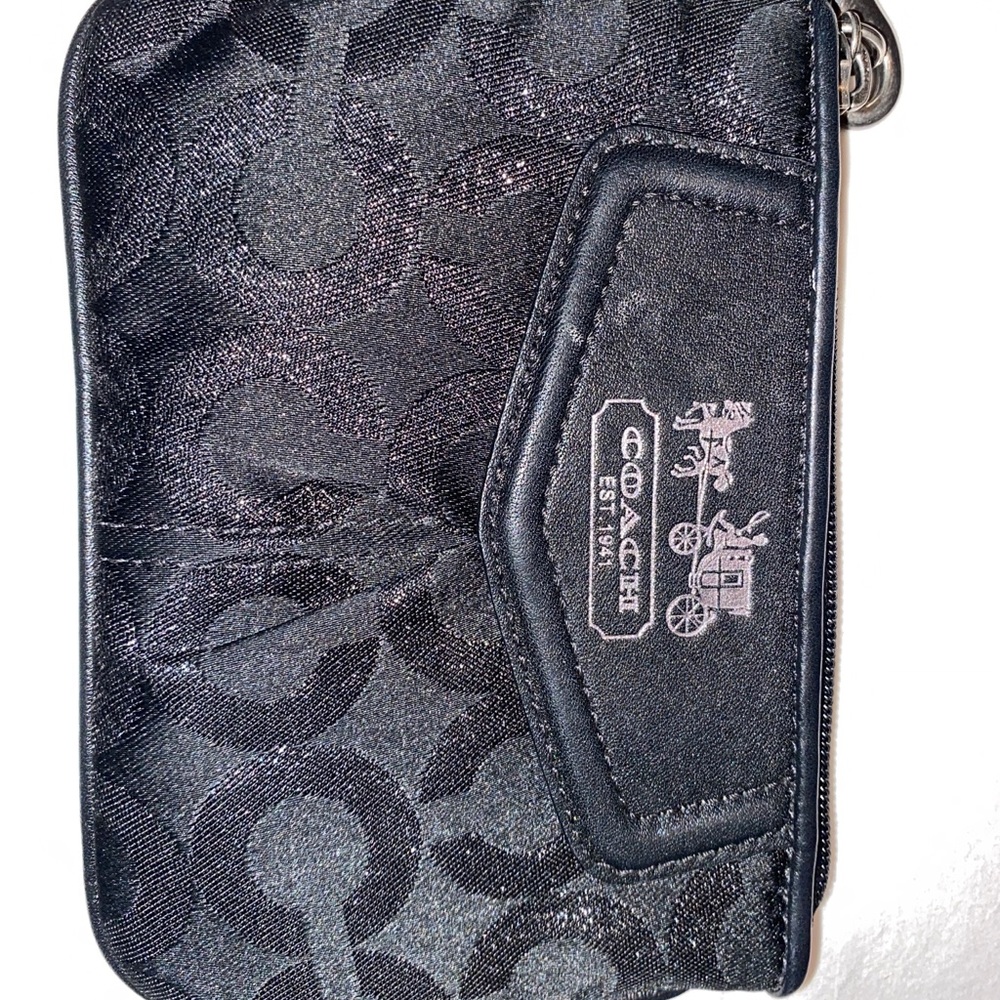 coach black wristlet